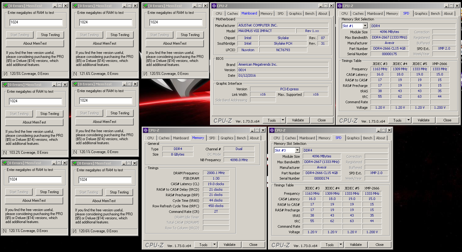 memtest avexir impact